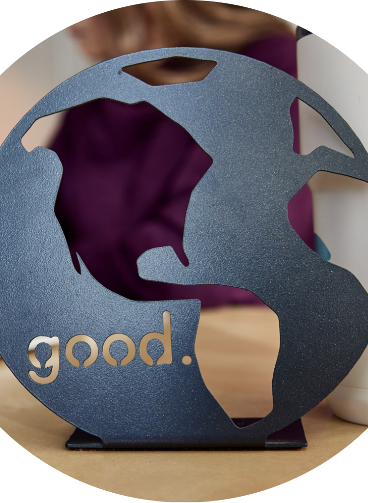 "Global Good" statue