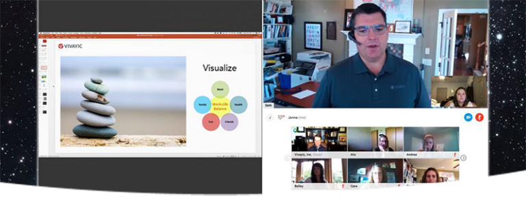 Managing a remote team graphic