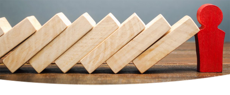 blocks falling like dominos
